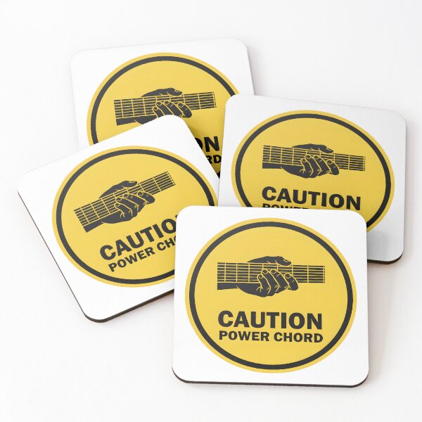 Item preview, Retro Caution Power Chord Warning Sign designed and sold by homydesign.