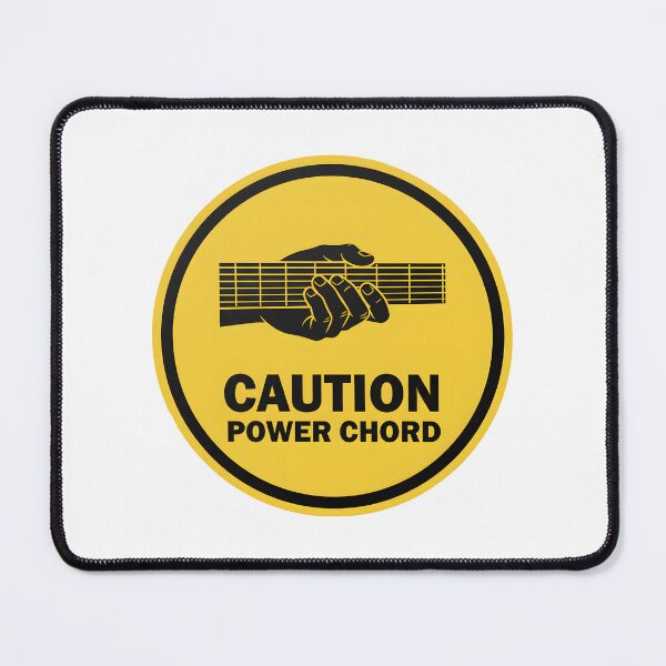 Item preview, Retro Caution Power Chord Warning Sign designed and sold by homydesign.