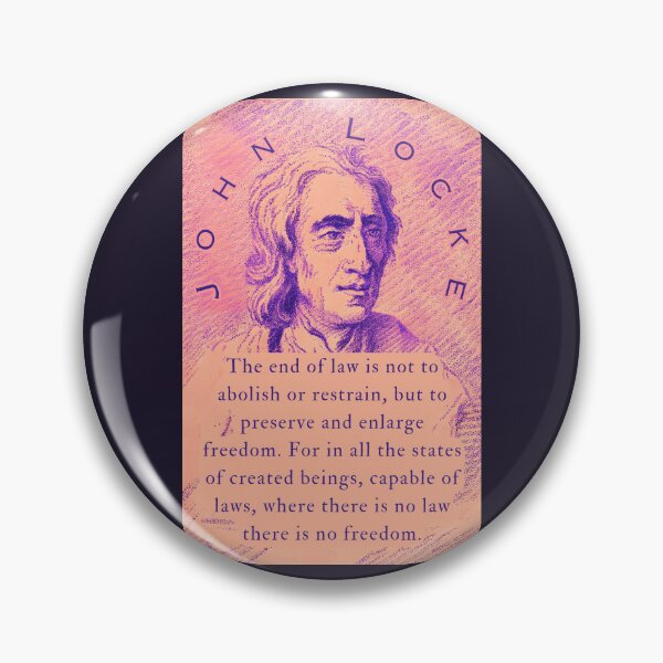 Item preview, John Locke quote: The end of law is not to abolish or restrain, but to preserve and enlarge freedom. designed and sold by artbleed.