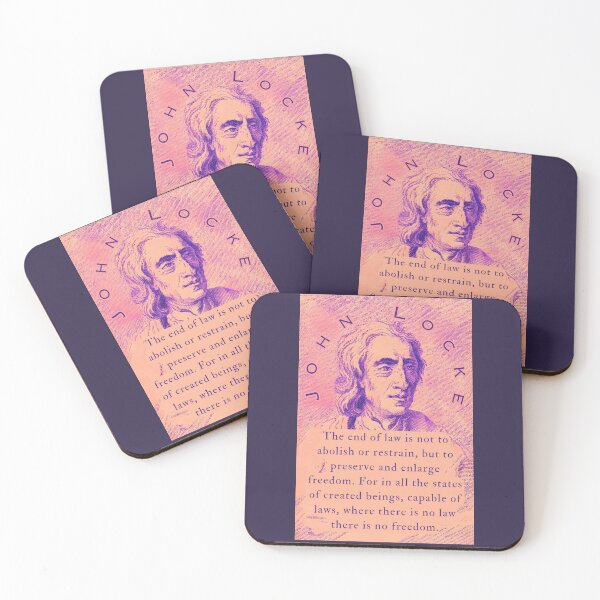 Item preview, John Locke quote: The end of law is not to abolish or restrain, but to preserve and enlarge freedom. designed and sold by artbleed.