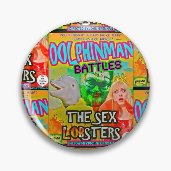 Item preview, Dolphin Man Battles The Sex Lobsters designed and sold by JadeHaze.