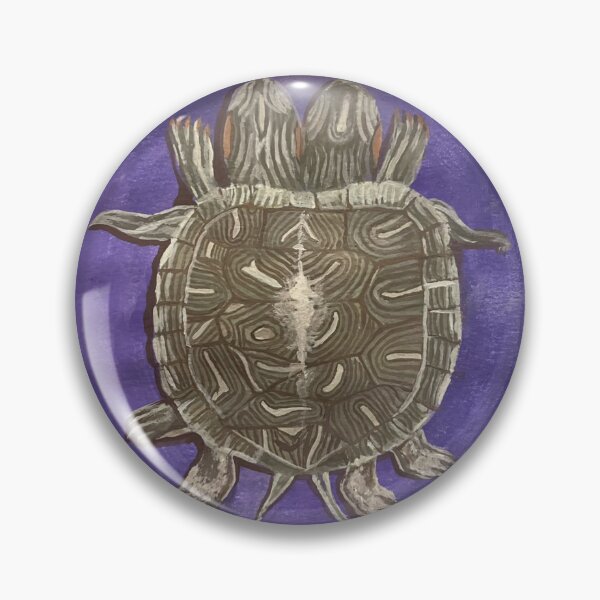 Item preview, Two headed turtle gouache painting designed and sold by June Clancy.