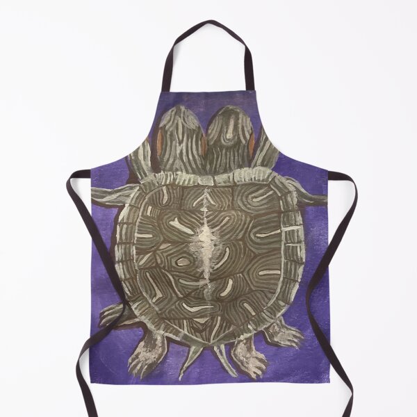 Item preview, Two headed turtle gouache painting designed and sold by June Clancy.
