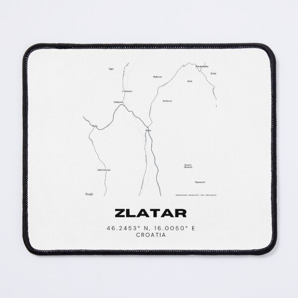 Item preview, Zlatar Croatia Coordinates Map | Zagorje Minimalist City Wall Art designed and sold by RM-Journey.