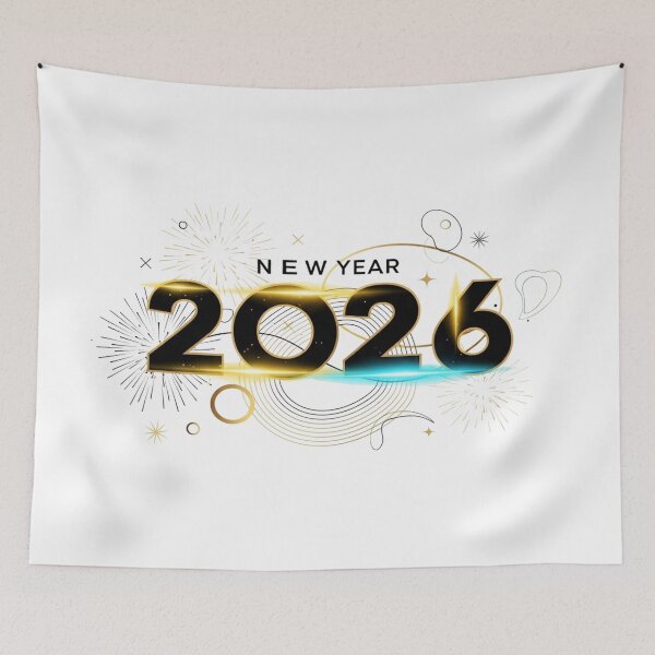 Item preview, Hello 2026 – Futuristic New Year designed and sold by El Hassan El omari.