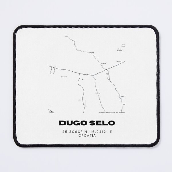 Item preview, Dugo Selo Croatia Coordinates Map | Minimalist City Wall Art Print designed and sold by RM-Journey.