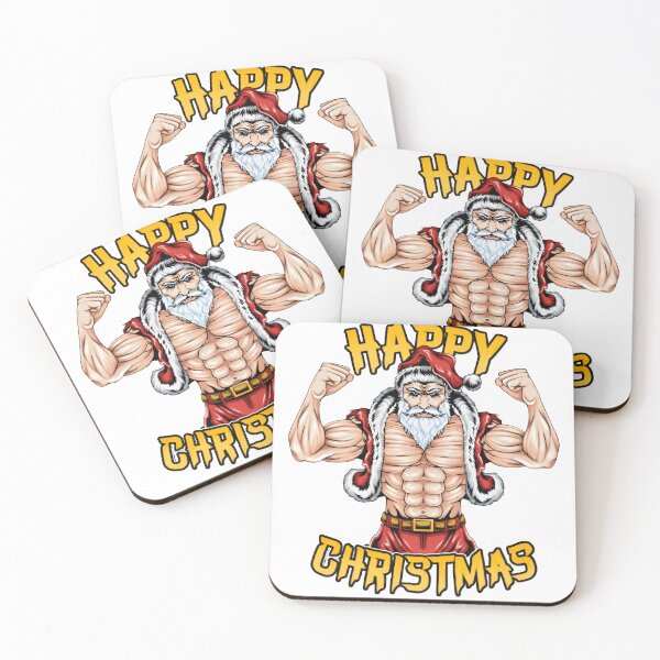 Item preview, Happy Christmas, Stay Muscular designed and sold by PurelyDesign.