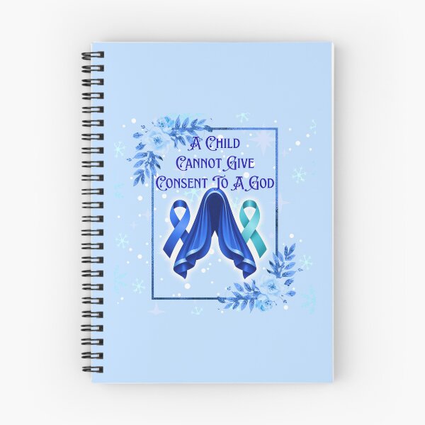 Item preview, Feminist Mary - Survivor Awareness Ribbons -  Blue Teal Snow designed and sold by EvergreenRevolt.
