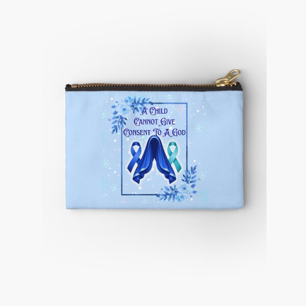 Item preview, Feminist Mary - Survivor Awareness Ribbons -  Blue Teal Snow designed and sold by EvergreenRevolt.