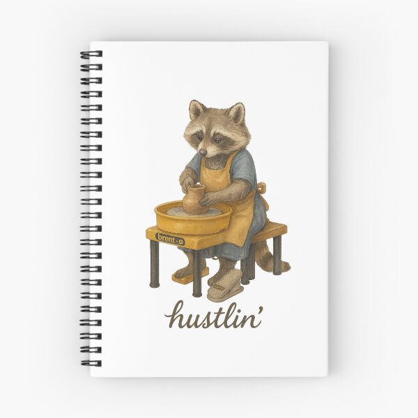 Item preview, Pottery Wheel Raccoon - Hustlin' designed and sold by thehaywirehoney.