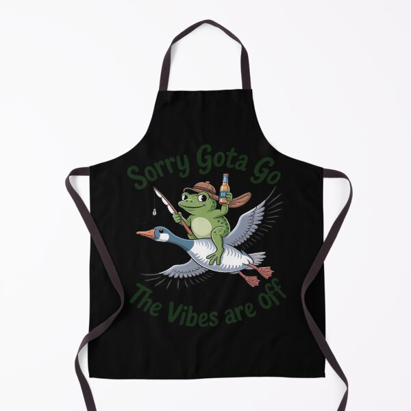 Item preview, Sorry Gotta Go The Vibes Are Off Frog Humor Sarcastic designed and sold by Slwankol.