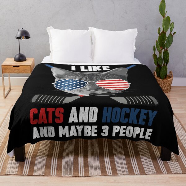 Item preview, I Like Cats and Hockey Shirt designed and sold by TinaMDedrick.