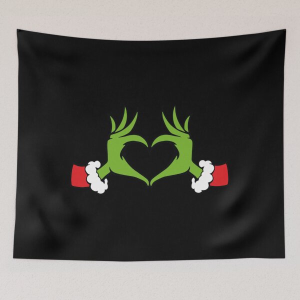 Item preview, Grinch Heart Hand Grinch The Grinch Grinchmas Grinch love Sticker designed and sold by enamalbjerdekx.