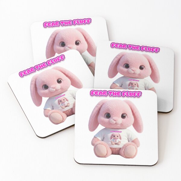 Item preview, Fear The Fluff - Funny Pink Bunny designed and sold by PloySaiY.