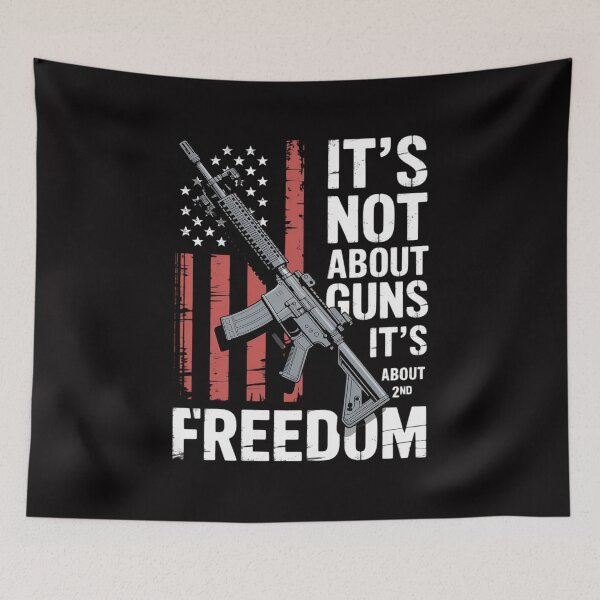 Item preview, It' Not About Guns Its About Freedom - Pro-Gun 2nd amendment designed and sold by teltvitossuilea.