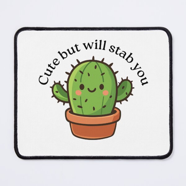 Item preview, Cute but sassy cactus designed and sold by Byte Sized Artworks.