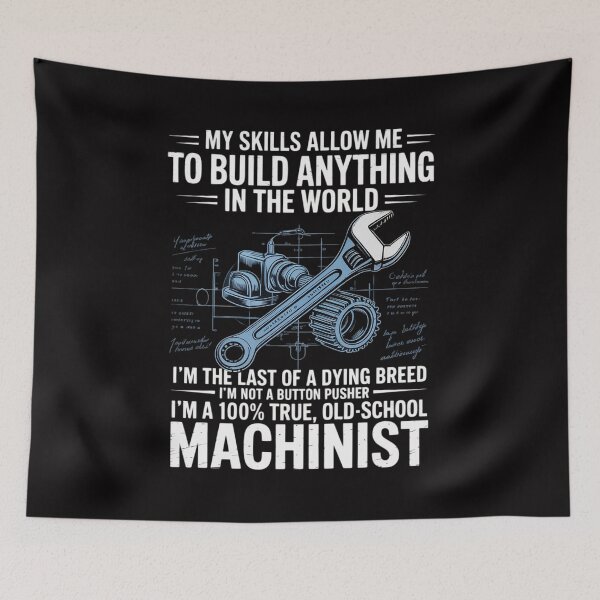 Item preview, I'm A 100% True Old School Machinist designed and sold by teltvitossuilea.