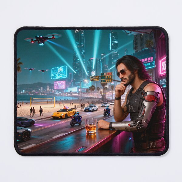Item preview, Cyberpunk by the beach with Johnny designed and sold by aykiradesigns.