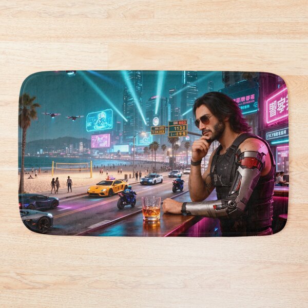 Item preview, Cyberpunk by the beach with Johnny designed and sold by aykiradesigns.