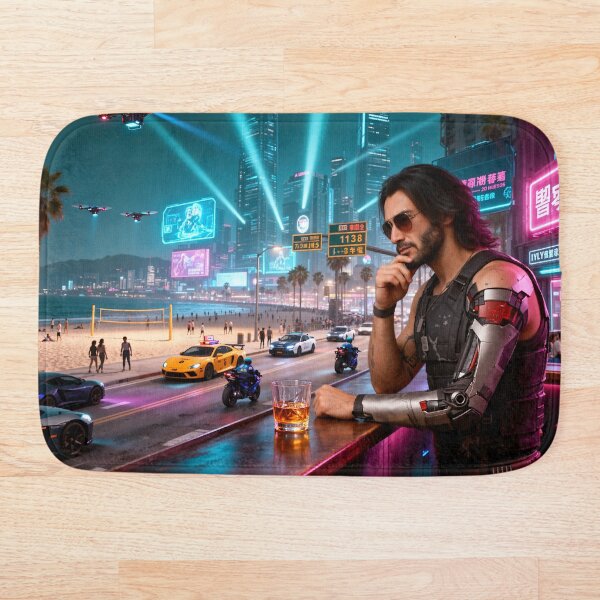 Item preview, Cyberpunk en la playa con Johnny designed and sold by aykiradesigns.