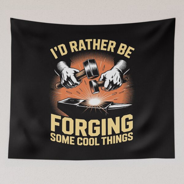 Item preview, I'd Rather Be Forging Some Cool Things Anvil Blacksmith designed and sold by teltvitossuilea.
