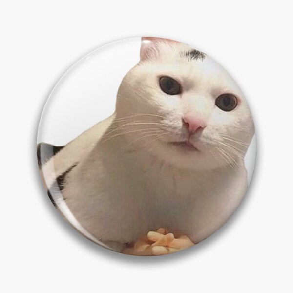 Item preview, Funny Cat With Folded Hands – Viral Meme designed and sold by Pinpondesigns.