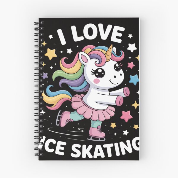 Item preview, Ice Dancing Cute I Love Ice Skating Rainbow Unicorn Girl designed and sold by chaeningplan.