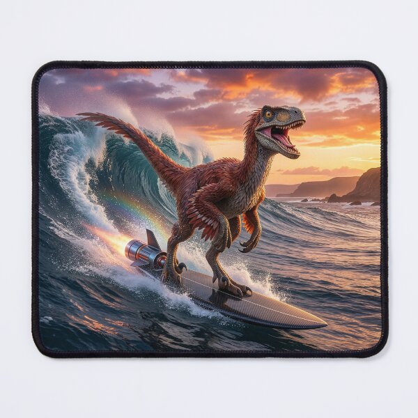 Item preview, Velociraptor Surfing designed and sold by Tridentulus.