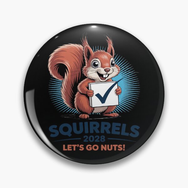 Item preview, Squirrels 2028 Let's Go Nuts Funny Election Ballot Cartoon designed and sold by Slwankol.