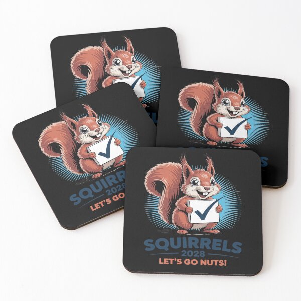 Item preview, Squirrels 2028 Let's Go Nuts Funny Election Ballot Cartoon designed and sold by Slwankol.