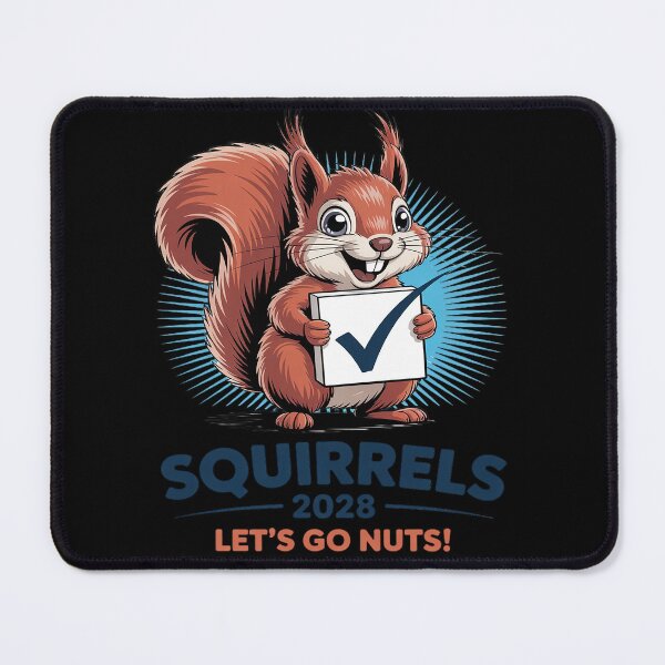 Item preview, Squirrels 2028 Let's Go Nuts Funny Election Ballot Cartoon designed and sold by Slwankol.
