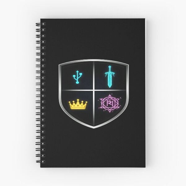 Item preview, Cyberpunk RPG Gamer Crest - Neon Digital Coat of Arms designed and sold by Dakson Design - Fantasy Art.