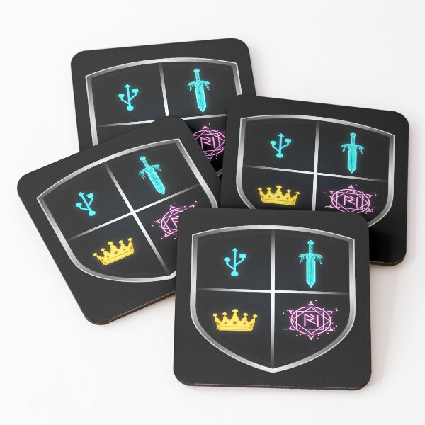 Item preview, Cyberpunk RPG Gamer Crest - Neon Digital Coat of Arms designed and sold by Dakson Design - Fantasy Art.