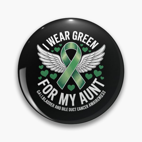 Item preview, I Wear Green For My Aunt Bile Ducts Gallbladder Cancer designed and sold by EllenJast.
