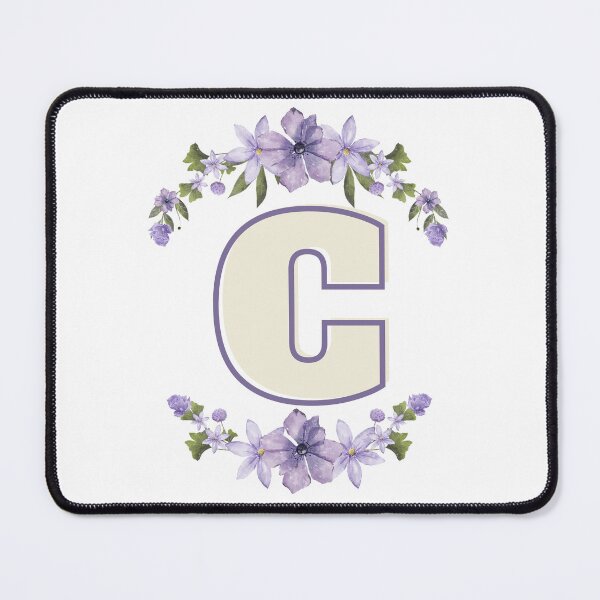Item preview, Letter C Monogram with Flowers – Elegant Floral Initial Design designed and sold by OmikronStore.