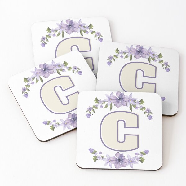 Item preview, Letter C Monogram with Flowers – Elegant Floral Initial Design designed and sold by OmikronStore.