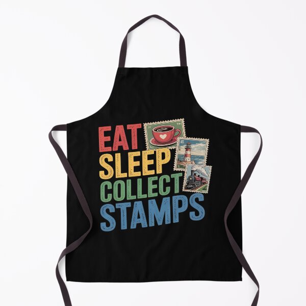 Item preview, Stamps EAT SLEEP COLLECT STAMPS REPEAT designed and sold by genkihikki.