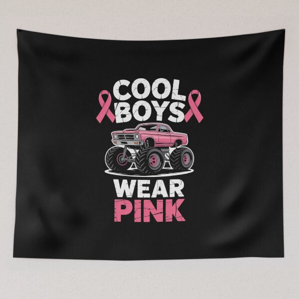 Item preview, Monster Truck Breast Cancer Awareness Cool Boys Wear Pink designed and sold by IdunayaStore.