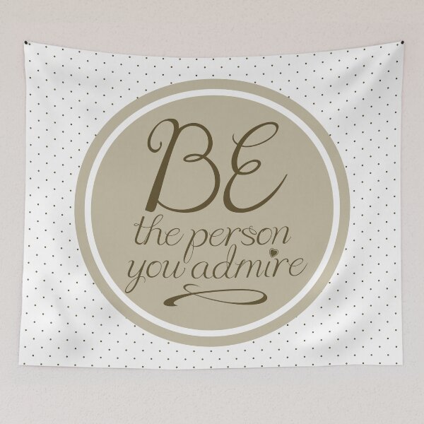 Item preview, Be The Person You Admire Motivational Quote - Khaki Brown designed and sold by Elsy's Art.