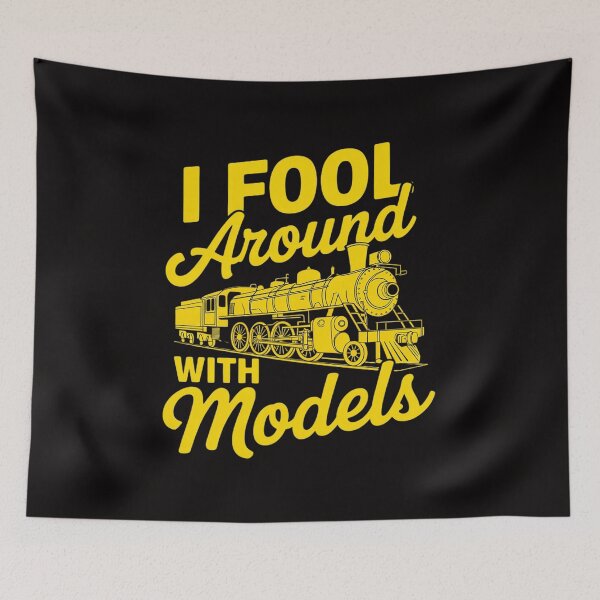 Item preview, I Fool Around With Models - Railroad Model Train Lover designed and sold by chaeningplan.