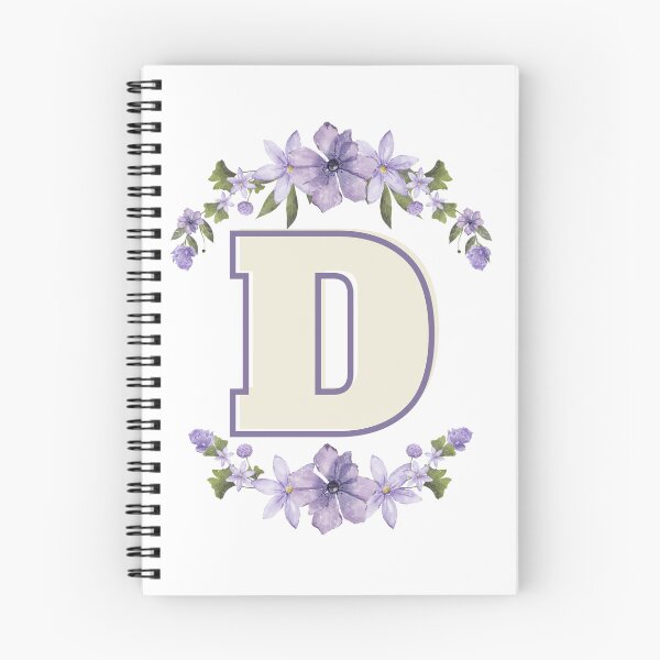 Item preview, Letter D Monogram with Flowers – Elegant Floral Initial Design designed and sold by OmikronStore.