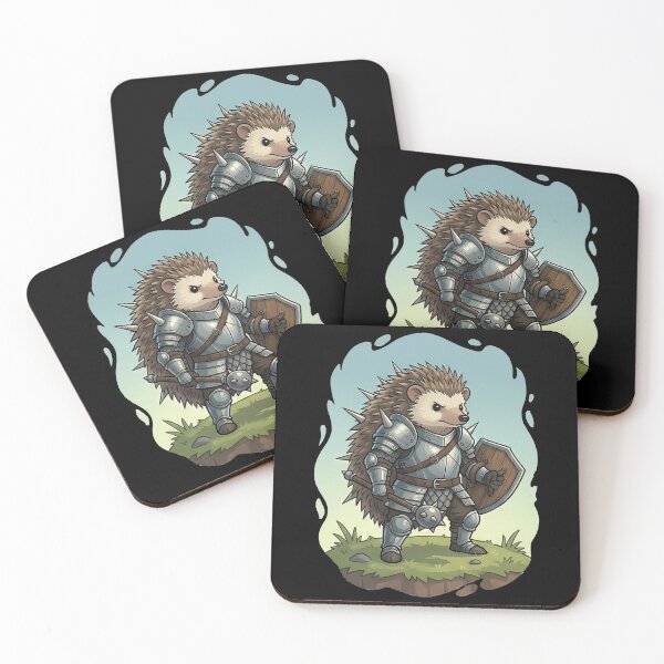 Item preview, Hedgehog Knight Warrior Fantasy RPG Character designed and sold by k3rstman1.