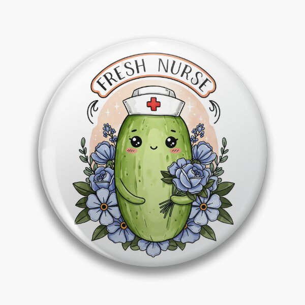 Item preview, Fresh Nurse Cute Cucumber Nurse Art – Healthy Veggie Medical Design designed and sold by ClinicalHubs.