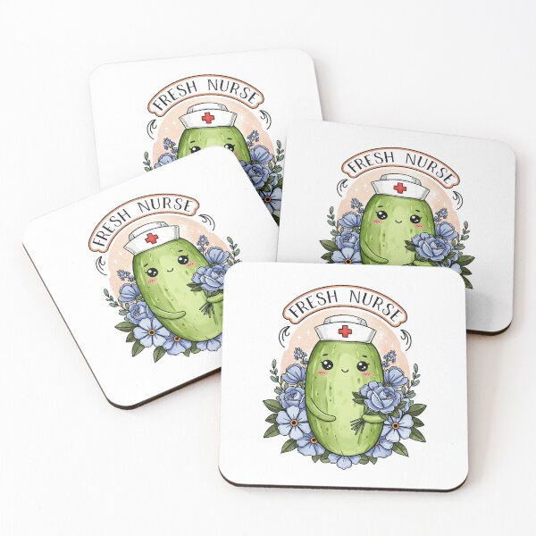 Item preview, Fresh Nurse Cute Cucumber Nurse Art – Healthy Veggie Medical Design designed and sold by ClinicalHubs.