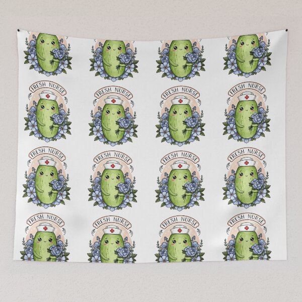 Item preview, Fresh Nurse Cute Cucumber Nurse Art – Healthy Veggie Medical Design designed and sold by ClinicalHubs.