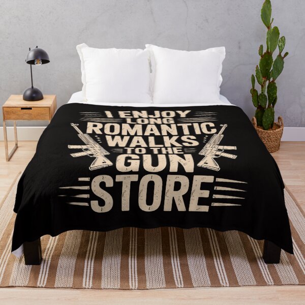 Item preview, I Enjoy Long Romantic Walks to the Gun Store Gun designed and sold by chaeningplan.