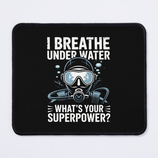 Item preview, I Breath Under Water Diver Scuba Diving designed and sold by endabettyau.