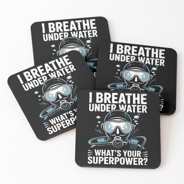 Item preview, I Breath Under Water Diver Scuba Diving designed and sold by endabettyau.