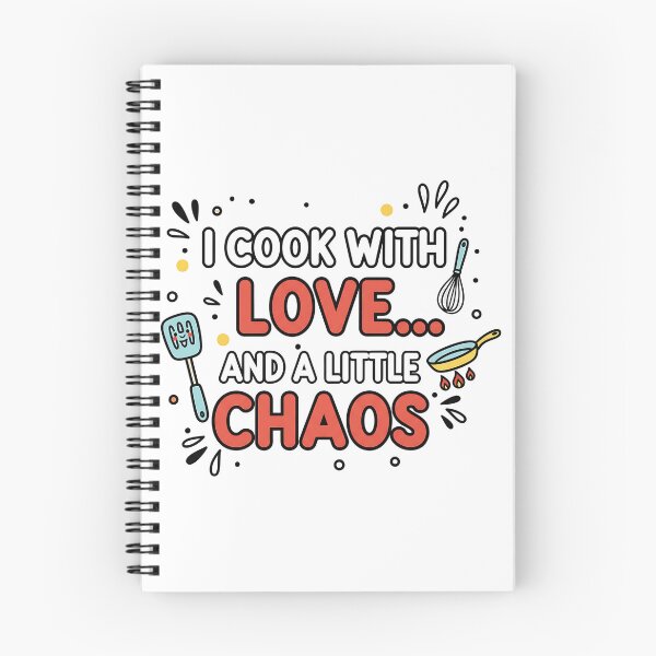 Item preview, Copy of Funny Cooking Shirt – I Cook With Love And a Little Chaos designed and sold by Muzgle.