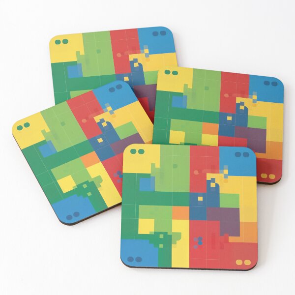 Item preview, Multi-color Ludo-inspired pattern designed and sold by ShaDeS-AI-Art.